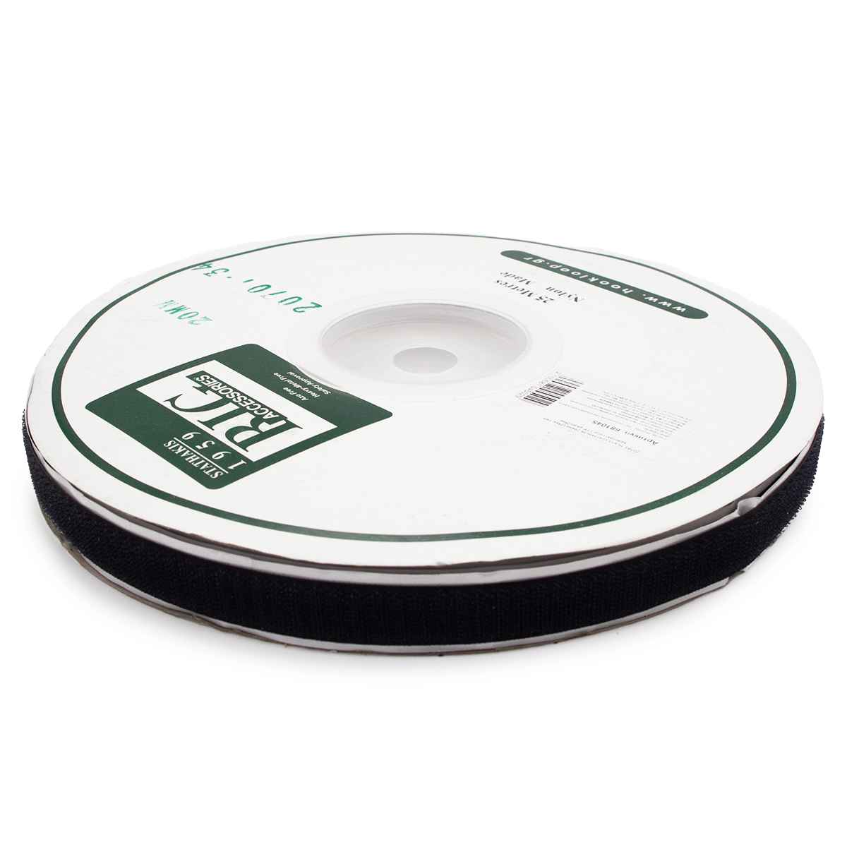 фото 20701 лента контактная 20мм (25м) скл. 'крючок' (чер.), 25 м протос