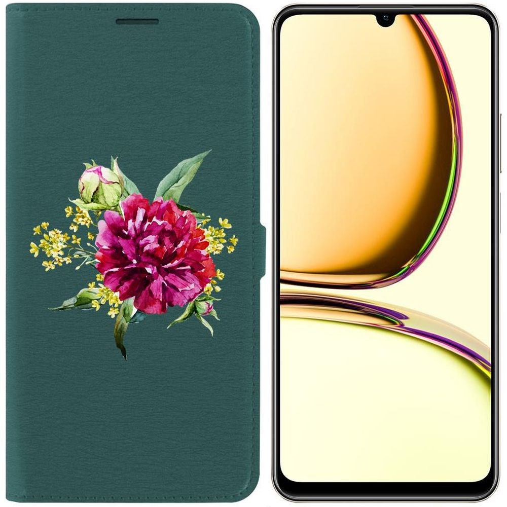Чехол-книжка Krutoff Eco Book для Realme C51 Цветочная акварель (зелёный опал), Зеленый
Чехол-книжка Krutoff Eco Book для Realme C51 Цветочная акварель (зелёный опал), Зеленый