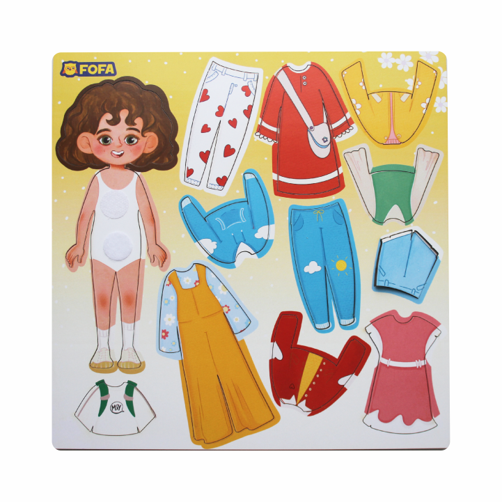 Развивающая игра Fofa Кукла одевашка Нина, на липучках, 13 элементов, ST0198, Кукла одевашка
Развивающая игра Fofa Кукла одевашка Нина, на липучках, 13 элементов, ST0198, Кукла одевашка