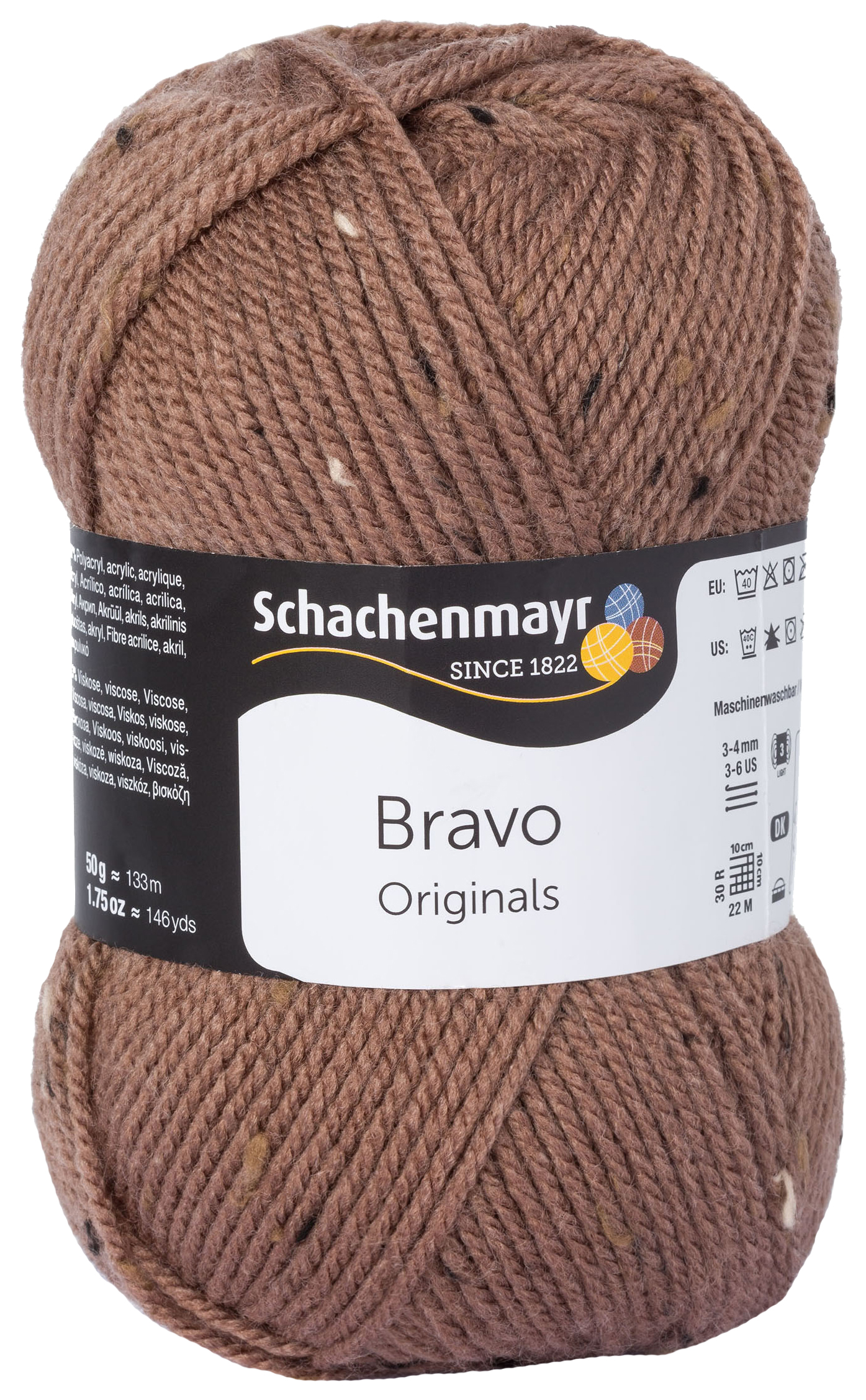 Пряжа для вязания SCHACHENMAYR 9801211 Bravo original (08374, Holz Tweed), Коричневый, Bravo
Пряжа для вязания SCHACHENMAYR 9801211 Bravo original (08374, Holz Tweed), Коричневый, Bravo