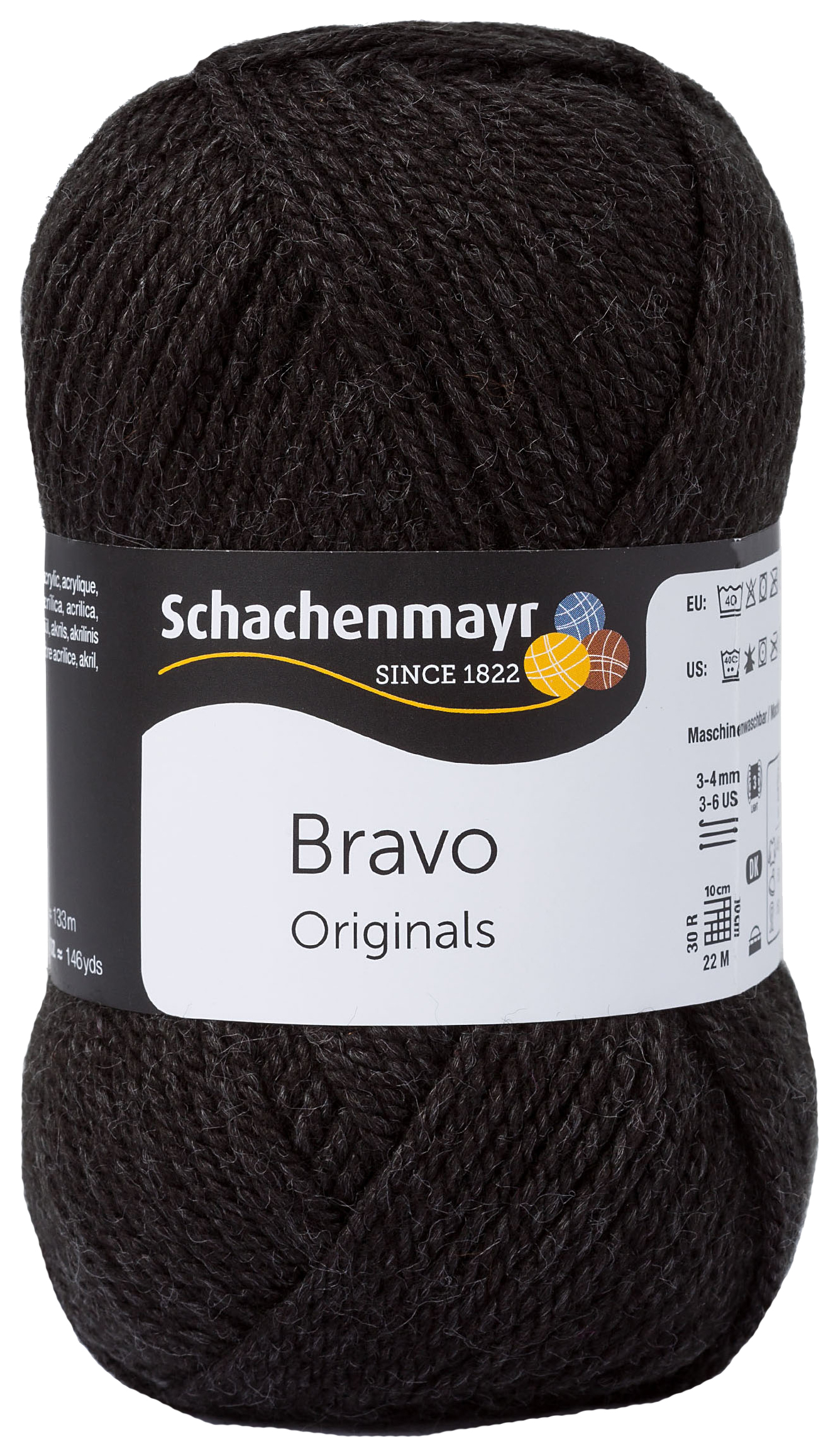 Пряжа для вязания SCHACHENMAYR 9801211 Bravo original (08370, Anthrazit Meliert), Черный, Bravo
Пряжа для вязания SCHACHENMAYR 9801211 Bravo original (08370, Anthrazit Meliert), Черный, Bravo