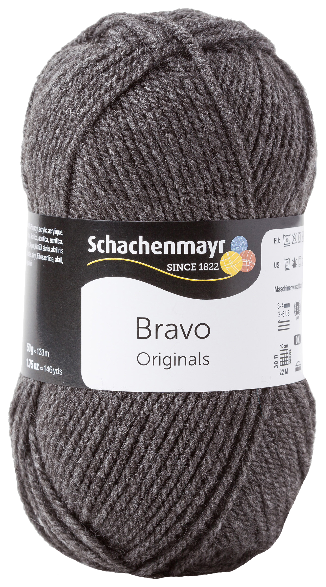 Пряжа для вязания SCHACHENMAYR 9801211 Bravo original (08319, mittelgrau meliert, серый), Bravo
Пряжа для вязания SCHACHENMAYR 9801211 Bravo original (08319, mittelgrau meliert, серый), Bravo