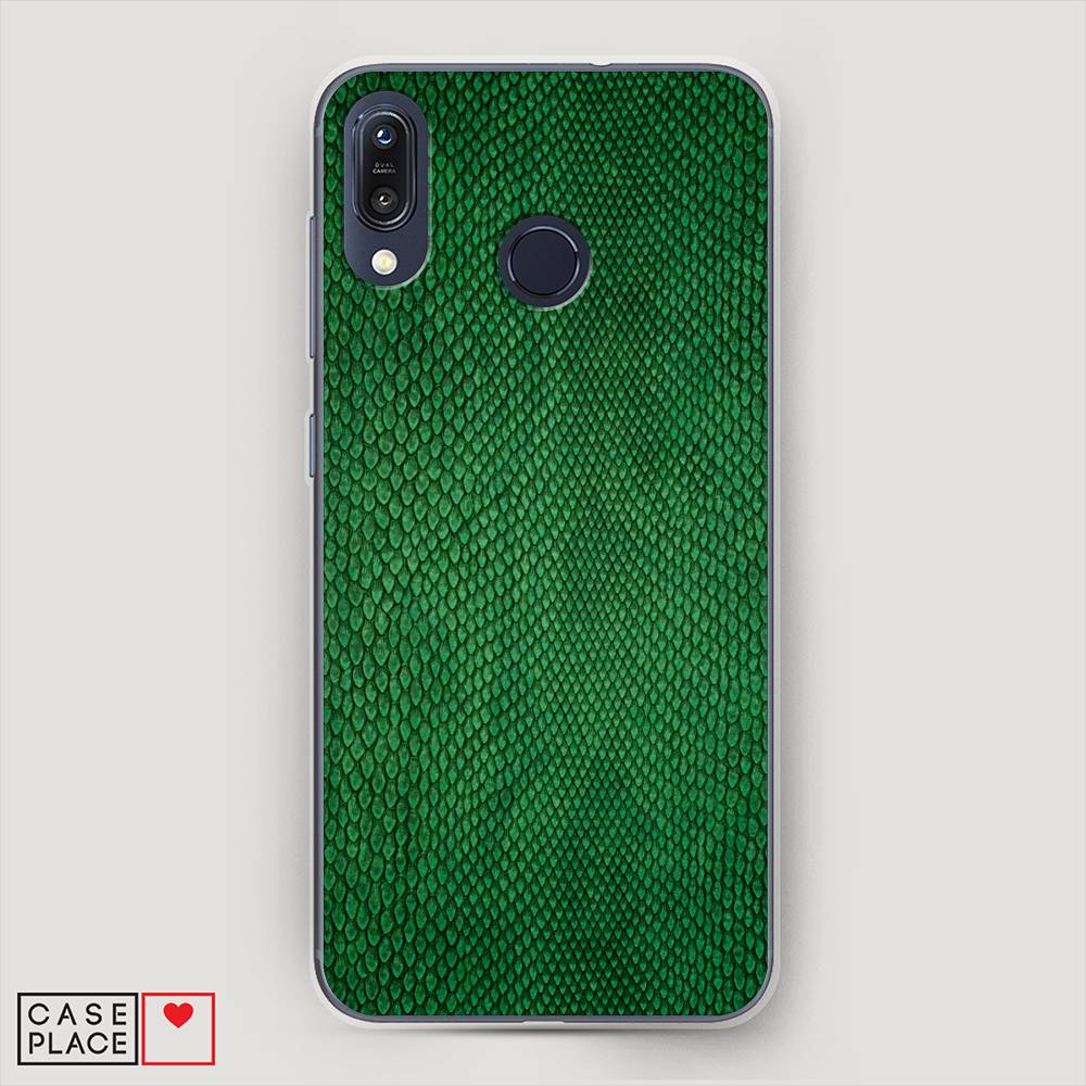 фото Чехол awog "изумрудная змея" для asus zenfone max m1 zb555kl