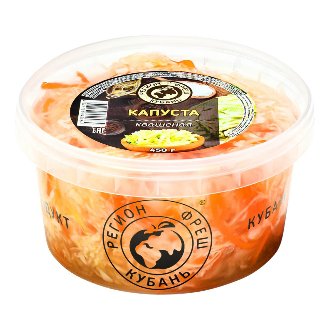 Салат Регион Фреш Капуста квашеная 450 г
Салат Регион Фреш Капуста квашеная 450 г