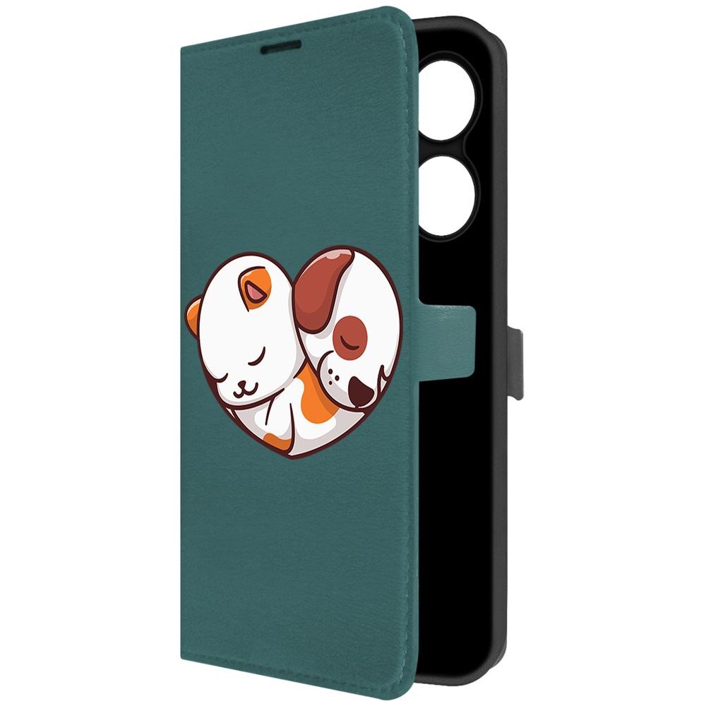 Чехол-книжка Krutoff Eco Book для INFINIX Hot 40 Pro Котёнок и Щенок (зелёный опал), Зеленый
Чехол-книжка Krutoff Eco Book для INFINIX Hot 40 Pro Котёнок и Щенок (зелёный опал), Зеленый