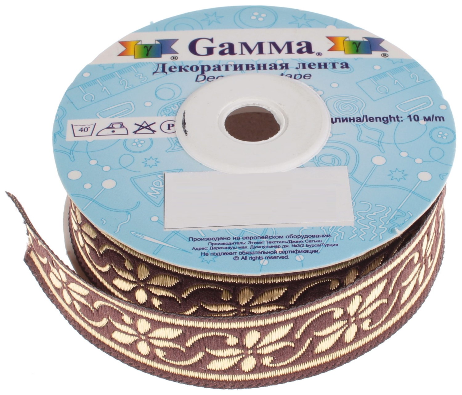 Ленты Gamma 33-35 мм, 10 м, отделочная, коричневая, Коричневый, 33-35 мм, 10 м, отделочная, коричневая
Ленты Gamma 33-35 мм, 10 м, отделочная, коричневая, Коричневый, 33-35 мм, 10 м, отделочная, коричневая