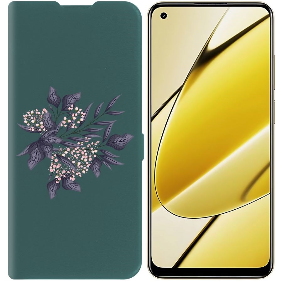 Чехол-книжка Krutoff Eco Book для Realme 11 4G Розовые бутоны (зелёный опал), Зеленый
Чехол-книжка Krutoff Eco Book для Realme 11 4G Розовые бутоны (зелёный опал), Зеленый