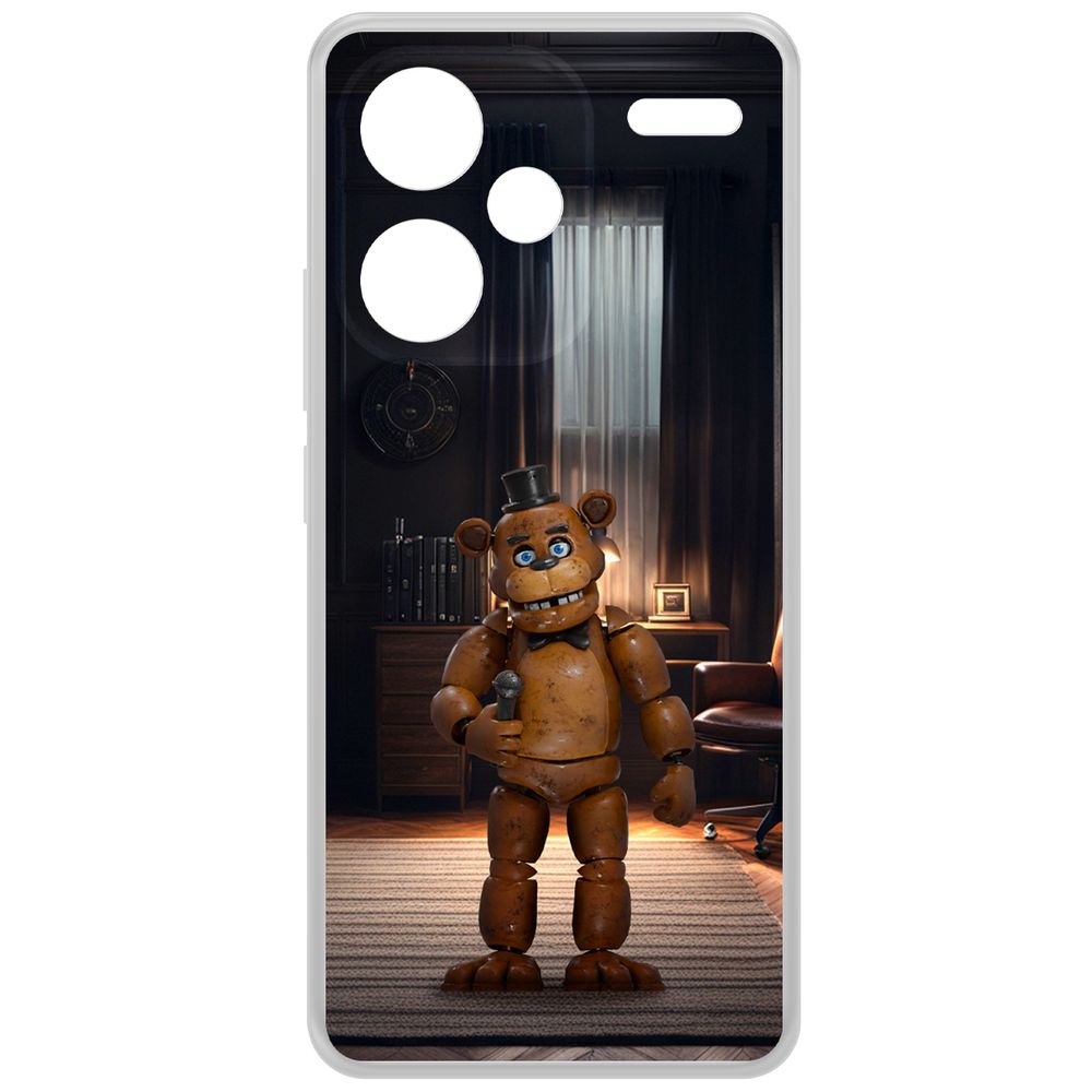 Чехол-накладка Krutoff Clear Case ФНАФ - Медведь Фредди для Xiaomi Redmi Note 13 Pro+ 5G, Прозрачный
Чехол-накладка Krutoff Clear Case ФНАФ - Медведь Фредди для Xiaomi Redmi Note 13 Pro+ 5G, Прозрачный