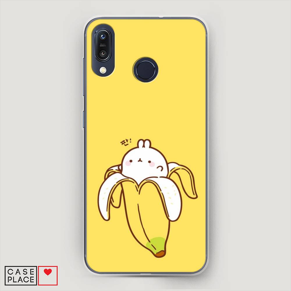 фото Чехол awog "зайчик-бананчик" для asus zenfone max m1 zb555kl