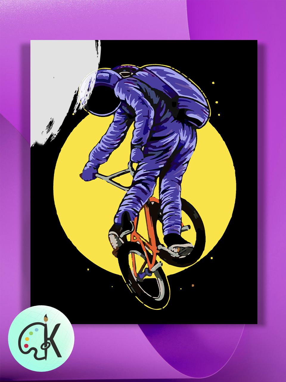 Картина по номерам на холсте Культура Цвета Космонавт на BMX, 40 х 50 см, Космонавт на BMX
Картина по номерам на холсте Культура Цвета Космонавт на BMX, 40 х 50 см, Космонавт на BMX