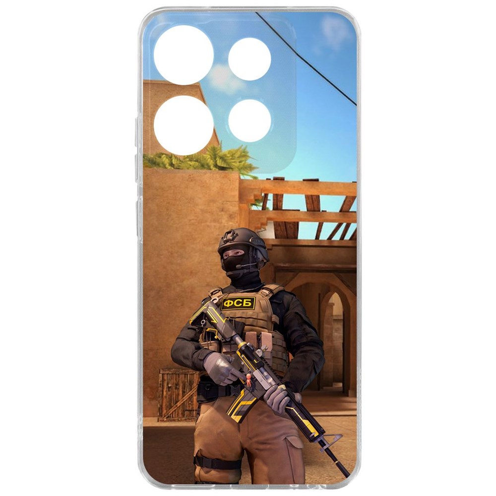 Чехол-накладка Krutoff Clear Case Cтандофф 2 (Standoff 2) - ФСБ для TECNO POP 7 Pro, Прозрачный
Чехол-накладка Krutoff Clear Case Cтандофф 2 (Standoff 2) - ФСБ для TECNO POP 7 Pro, Прозрачный
