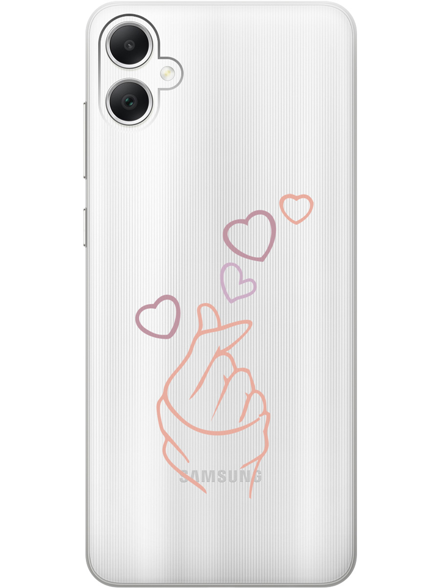 Силиконовый чехол на Samsung Galaxy A05 "K-Heart", Прозрачный;розовый;фиолетовый, 20001452
Силиконовый чехол на Samsung Galaxy A05 "K-Heart", Прозрачный;розовый;фиолетовый, 20001452