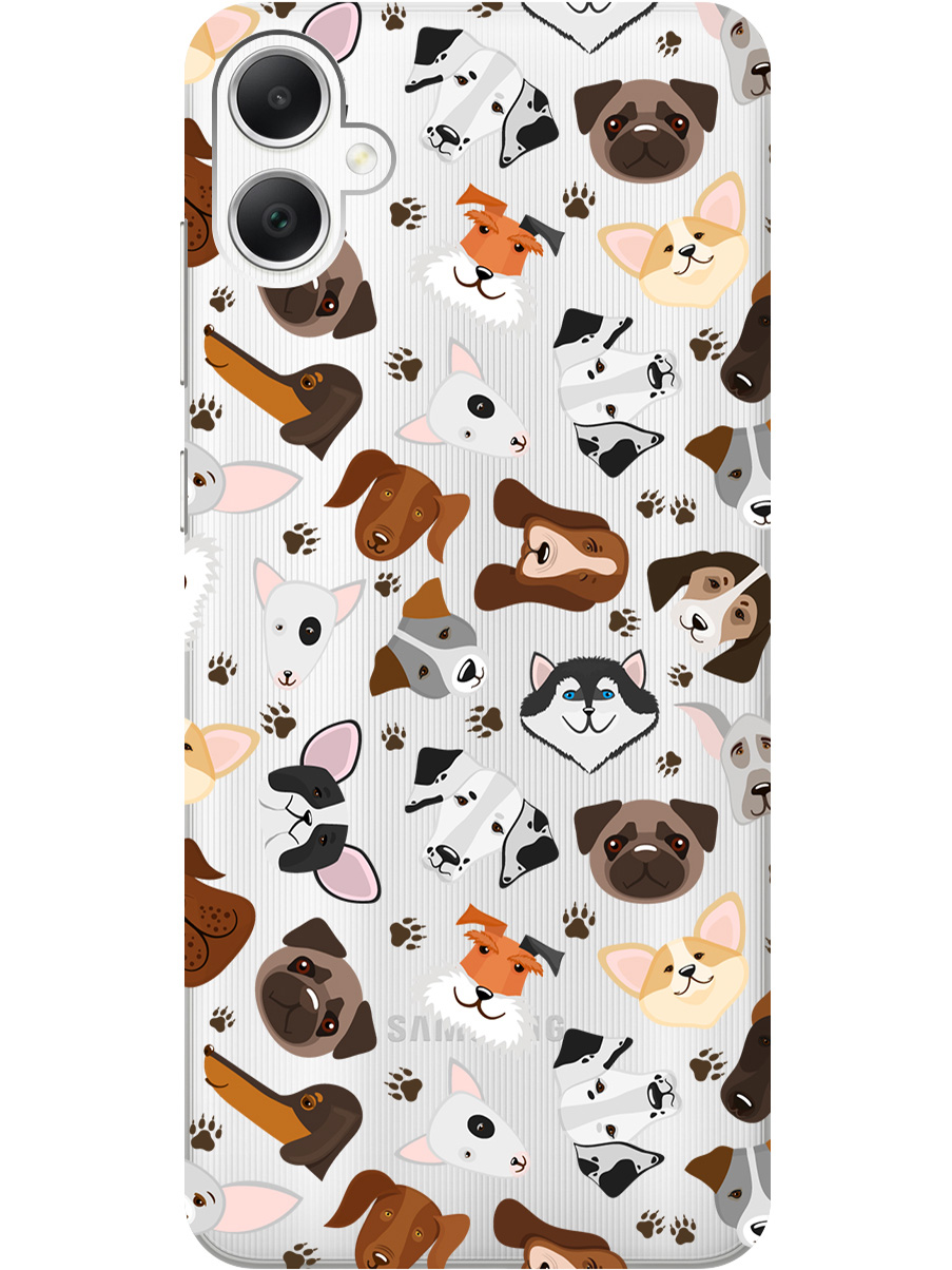 Силиконовый чехол на Samsung Galaxy A05 "Dogs Pattern", Прозрачный;коричневый;серый, 20001452
Силиконовый чехол на Samsung Galaxy A05 "Dogs Pattern", Прозрачный;коричневый;серый, 20001452