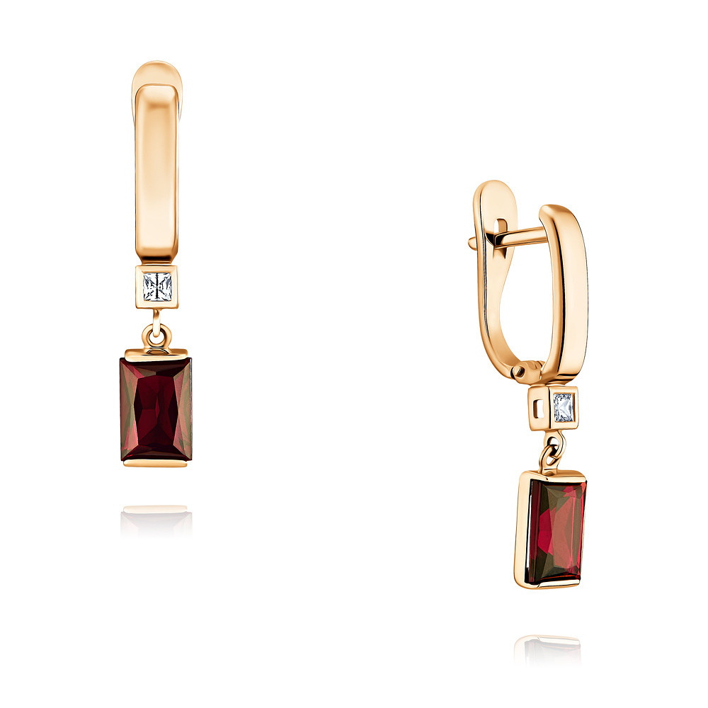 Серьги из красного золота с гранатом/фианитом ADAMAS 2457602/01-А50-655, 2457602/01-А50-655
Серьги из красного золота с гранатом/фианитом ADAMAS 2457602/01-А50-655, 2457602/01-А50-655