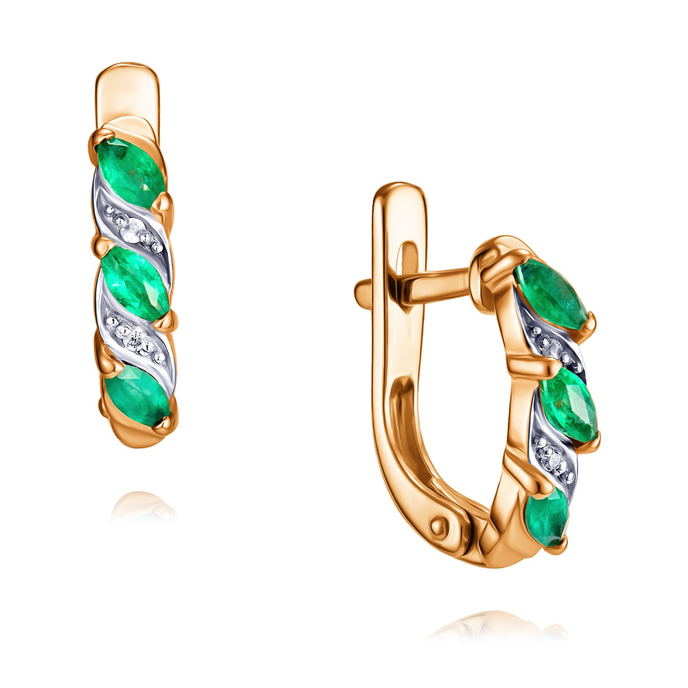 Серьги из красного золота с бриллиантом/изумрудом ADAMAS 2411156-А500Д-433, 2411156-А500Д-433
Серьги из красного золота с бриллиантом/изумрудом ADAMAS 2411156-А500Д-433, 2411156-А500Д-433