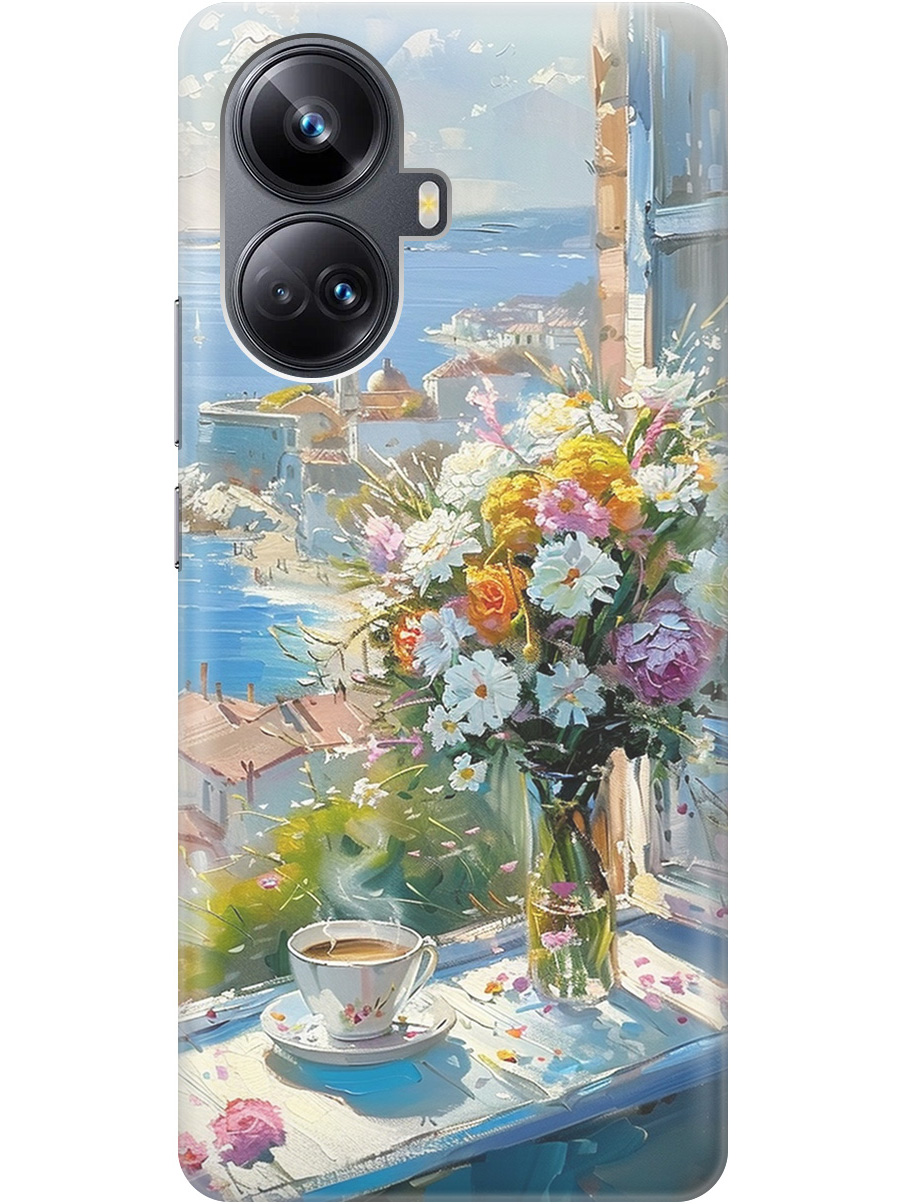 Силиконовый чехол на Realme 10 Pro+ с принтом "Букет цветов и кофе", Прозрачный;белый;голубой, 768741922
Силиконовый чехол на Realme 10 Pro+ с принтом "Букет цветов и кофе", Прозрачный;белый;голубой, 768741922