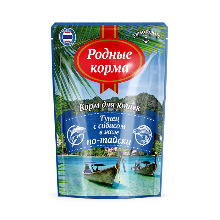 Влажный корм для кошек Родные Корма, тунец с сибасом в желе по-тайски, 24шт по 70г, по-тайски
Влажный корм для кошек Родные Корма, тунец с сибасом в желе по-тайски, 24шт по 70г, по-тайски