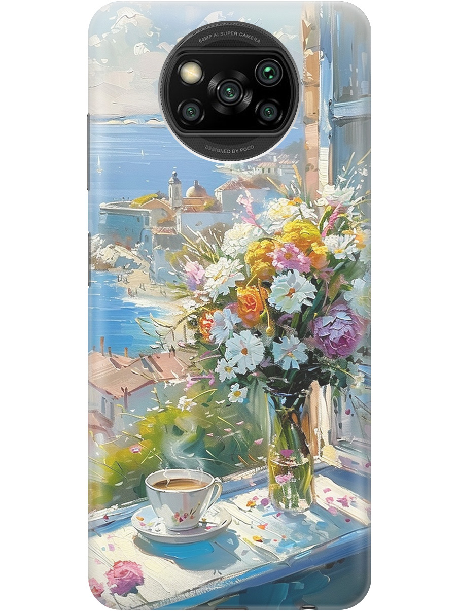 Силиконовый чехол на Xiaomi Poco X3 / X3 Pro с принтом "Букет цветов и кофе", Прозрачный;белый;голубой, 723602722
Силиконовый чехол на Xiaomi Poco X3 / X3 Pro с принтом "Букет цветов и кофе", Прозрачный;белый;голубой, 723602722