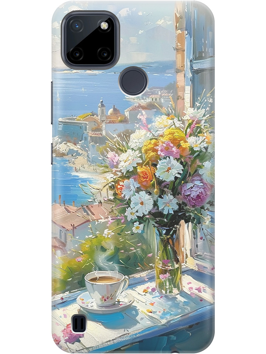 Силиконовый чехол на Realme C21Y с принтом "Букет цветов и кофе", Прозрачный;белый;голубой, 735001122
Силиконовый чехол на Realme C21Y с принтом "Букет цветов и кофе", Прозрачный;белый;голубой, 735001122
