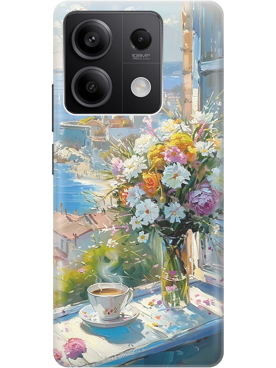 Силиконовый чехол на Xiaomi Redmi Note 13 5g с принтом "Букет цветов и кофе", Прозрачный;белый;голубой, 776587022
Силиконовый чехол на Xiaomi Redmi Note 13 5g с принтом "Букет цветов и кофе", Прозрачный;белый;голубой, 776587022