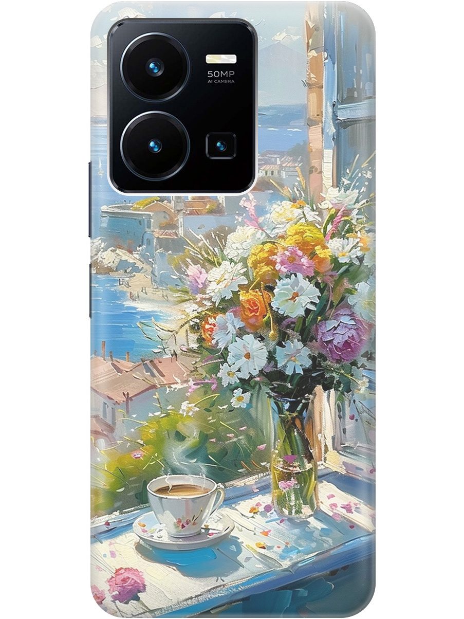 Силиконовый чехол на Vivo Y35 с принтом "Букет цветов и кофе", Прозрачный;белый;голубой, 743695022
Силиконовый чехол на Vivo Y35 с принтом "Букет цветов и кофе", Прозрачный;белый;голубой, 743695022