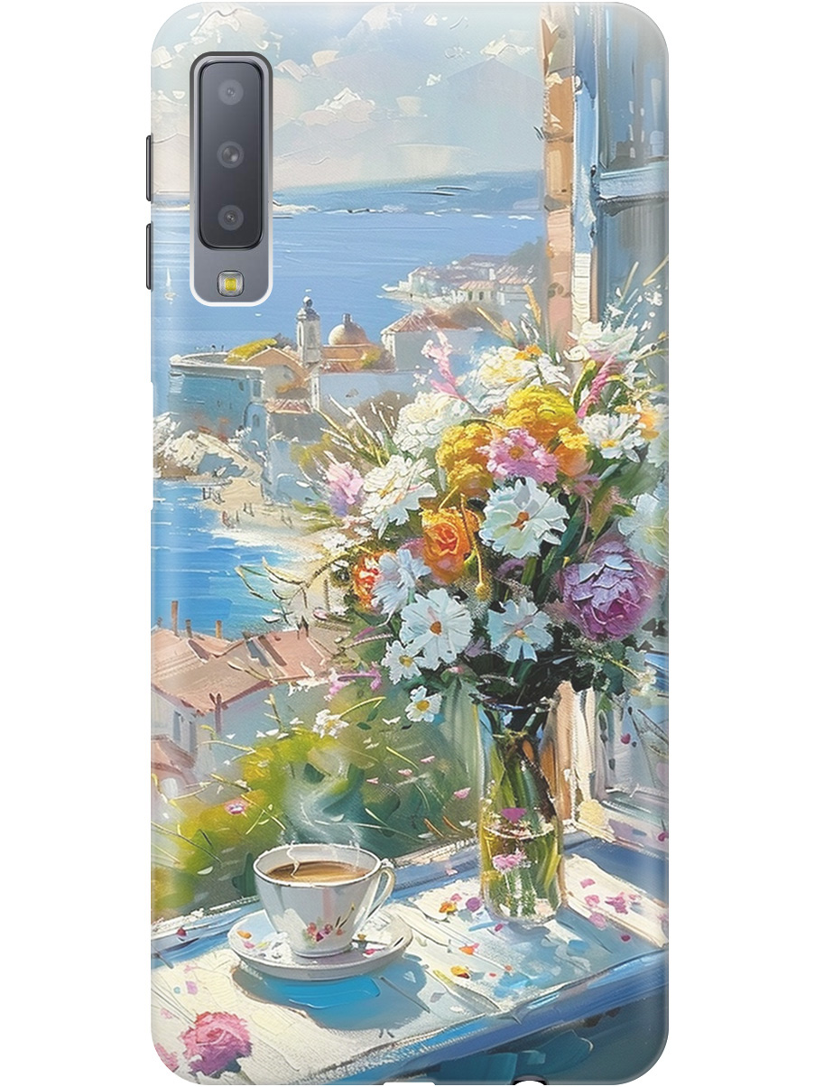 Силиконовый чехол на Samsung Galaxy A7 (2018) с принтом "Букет цветов и кофе", Прозрачный;белый;голубой, 719709122
Силиконовый чехол на Samsung Galaxy A7 (2018) с принтом "Букет цветов и кофе", Прозрачный;белый;голубой, 719709122