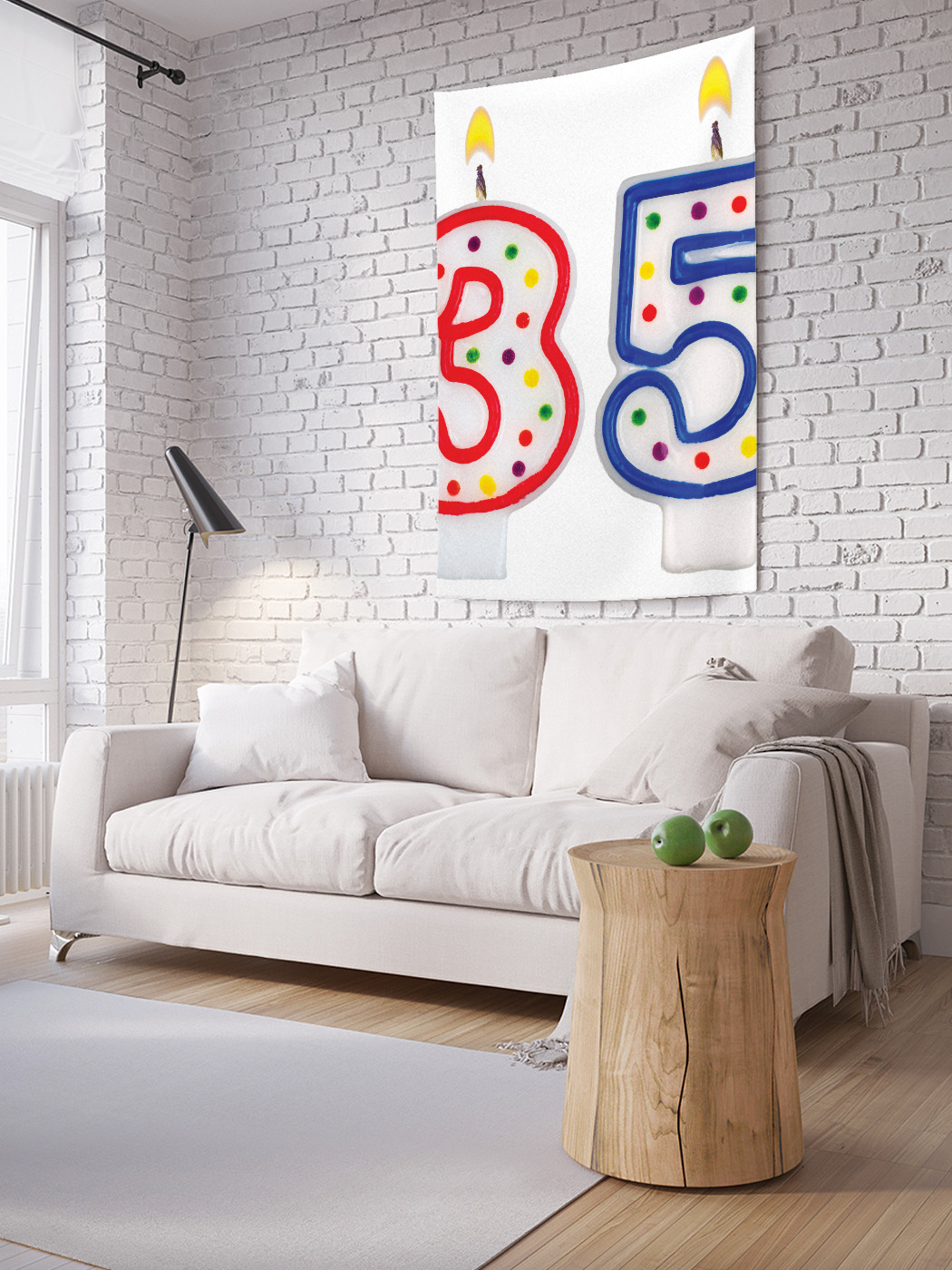 Вертикальное фотопанно на стену JoyArty Цветные свечи 35-летия 150x200 см, Цветные свечи 35-летия
Вертикальное фотопанно на стену JoyArty Цветные свечи 35-летия 150x200 см, Цветные свечи 35-летия
