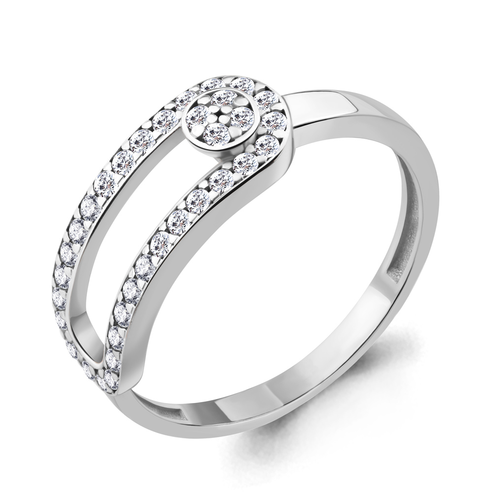 Кольцо из серебра с фианитом Aquamarine Aquamarine 67162А_925_р р. 16,5, 67162А_925_р 
Кольцо из серебра с фианитом Aquamarine Aquamarine 67162А_925_р р. 16,5, 67162А_925_р