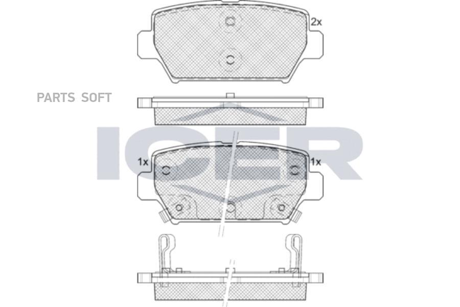 Колодки дисковые задние Mitsubishi Eclipse Cross 17> ICER 182338
Колодки дисковые задние Mitsubishi Eclipse Cross 17> ICER 182338