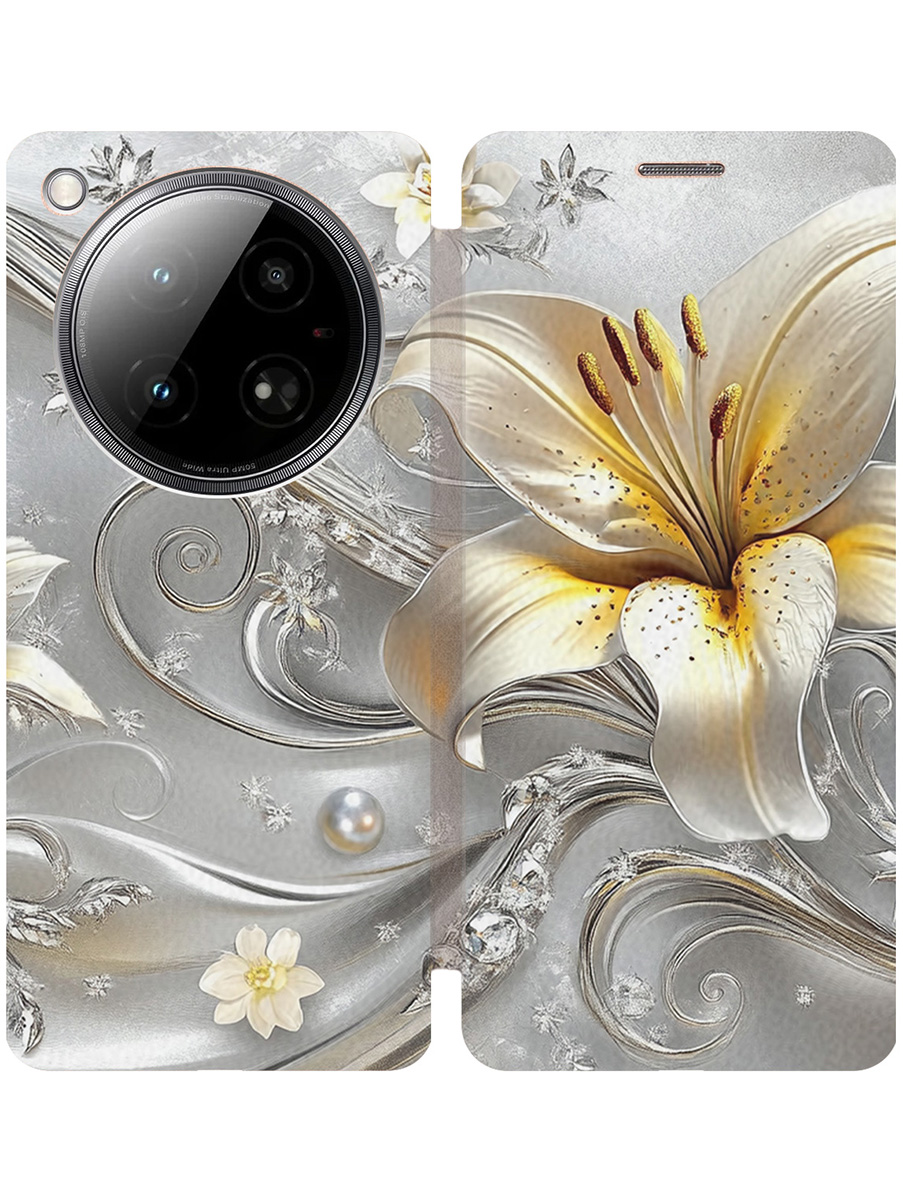 Чехол-книжка на Infinix Zero 40 4G с принтом "Серебристая лилия" золотой, Золотистый;белый;серый;желтый, 786722323
Чехол-книжка на Infinix Zero 40 4G с принтом "Серебристая лилия" золотой, Золотистый;белый;серый;желтый, 786722323