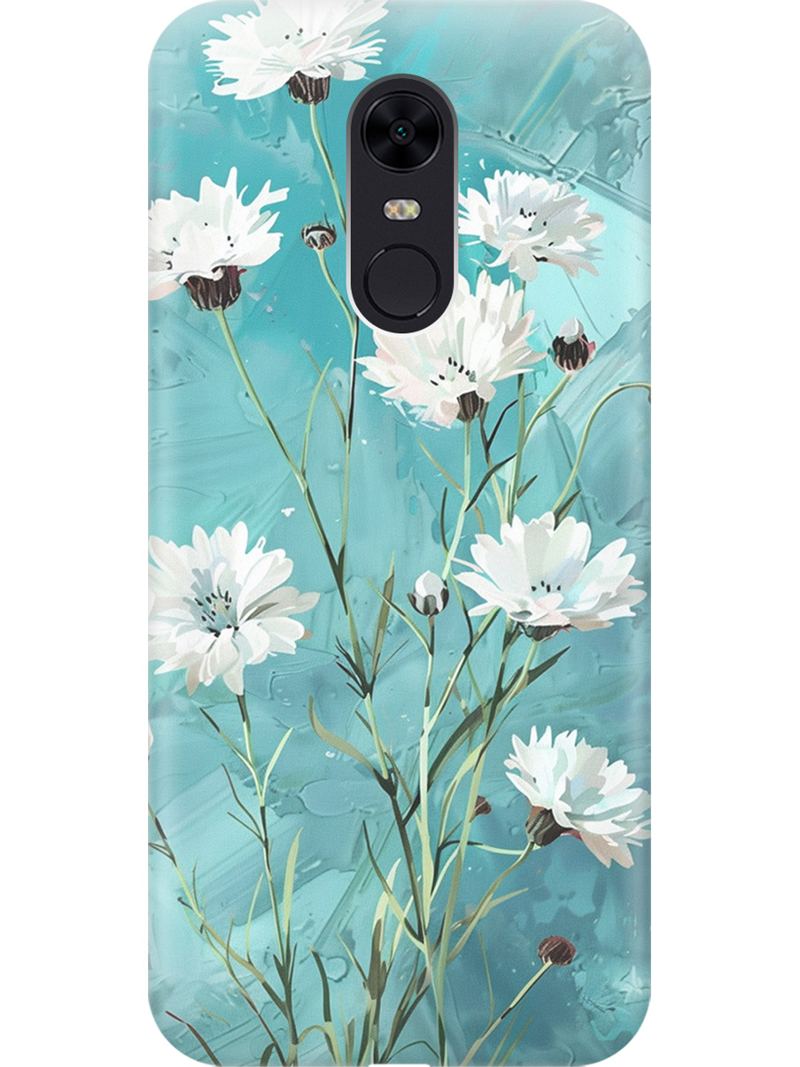 Силиконовый чехол на Xiaomi Redmi 5 Plus с принтом "Белые васильки", Прозрачный;белый;голубой, 717097522
Силиконовый чехол на Xiaomi Redmi 5 Plus с принтом "Белые васильки", Прозрачный;белый;голубой, 717097522