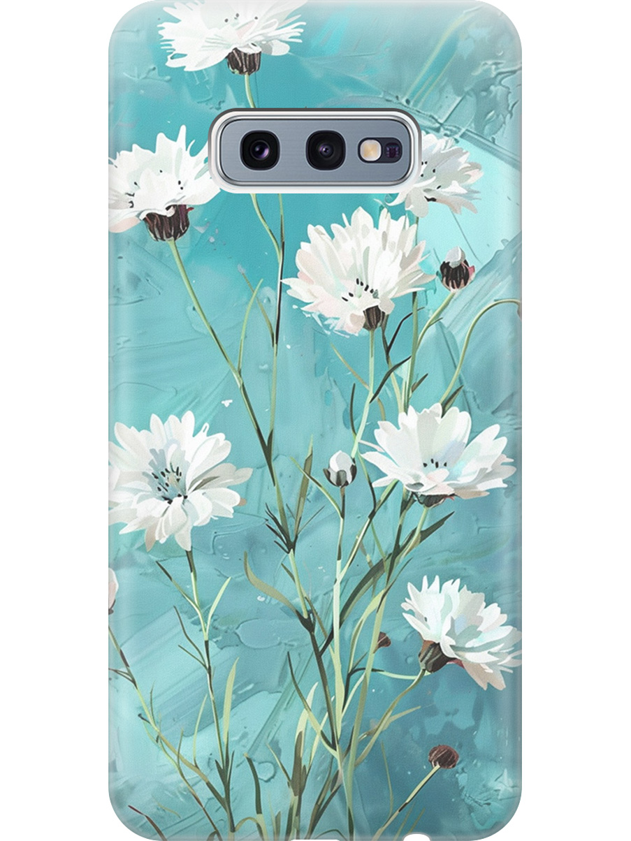 Силиконовый чехол на Samsung Galaxy S10e с принтом "Белые васильки", Прозрачный;белый;голубой, 720461222
Силиконовый чехол на Samsung Galaxy S10e с принтом "Белые васильки", Прозрачный;белый;голубой, 720461222