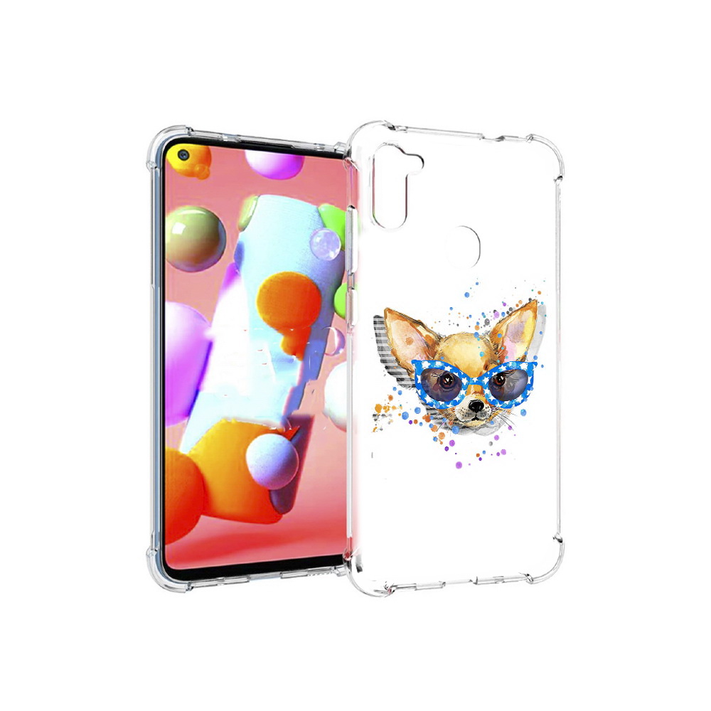Чехол MyPads Tocco для Samsung Galaxy M11 чихуа-хуа в очках (PT147121.487.691), Прозрачный, Tocco
Чехол MyPads Tocco для Samsung Galaxy M11 чихуа-хуа в очках (PT147121.487.691), Прозрачный, Tocco
