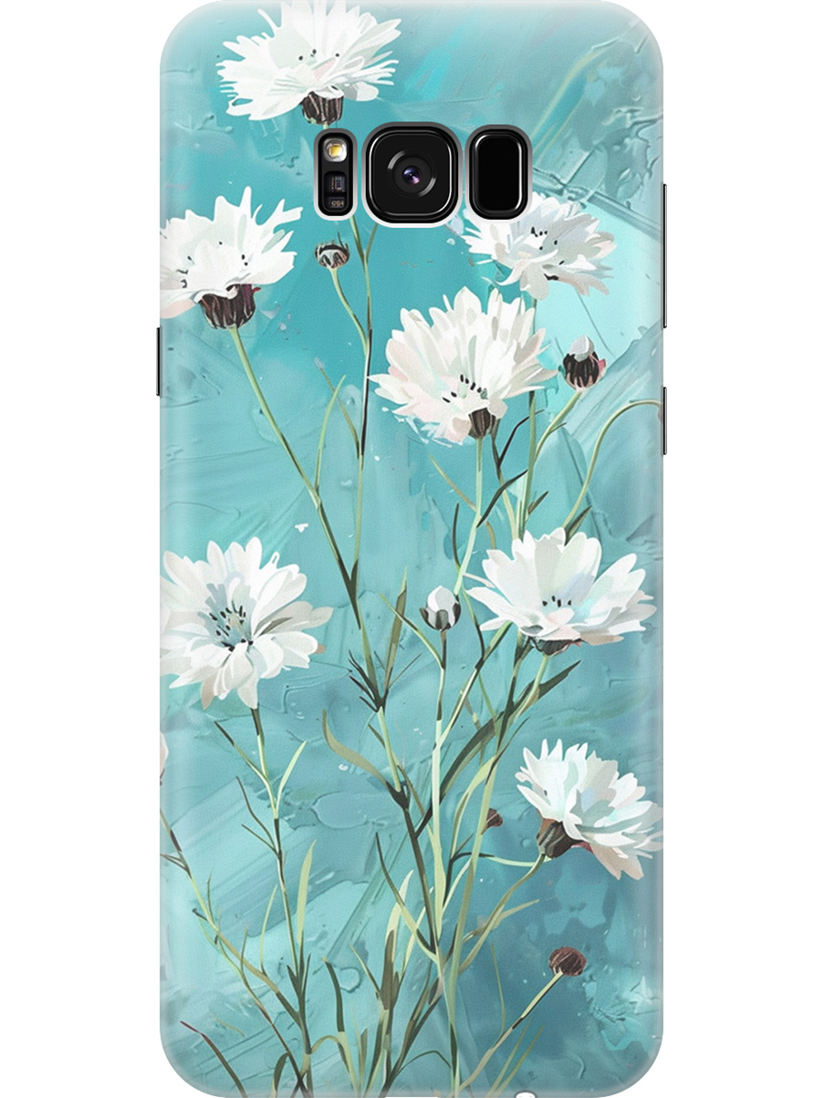 Силиконовый чехол на Samsung Galaxy S8+ с принтом "Белые васильки", Прозрачный;белый;голубой, 713984422
Силиконовый чехол на Samsung Galaxy S8+ с принтом "Белые васильки", Прозрачный;белый;голубой, 713984422