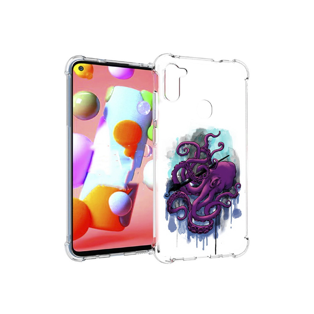 Чехол MyPads Tocco для Samsung Galaxy M11 фиолетовый осьминог (PT147121.487.658), Прозрачный, Tocco
Чехол MyPads Tocco для Samsung Galaxy M11 фиолетовый осьминог (PT147121.487.658), Прозрачный, Tocco