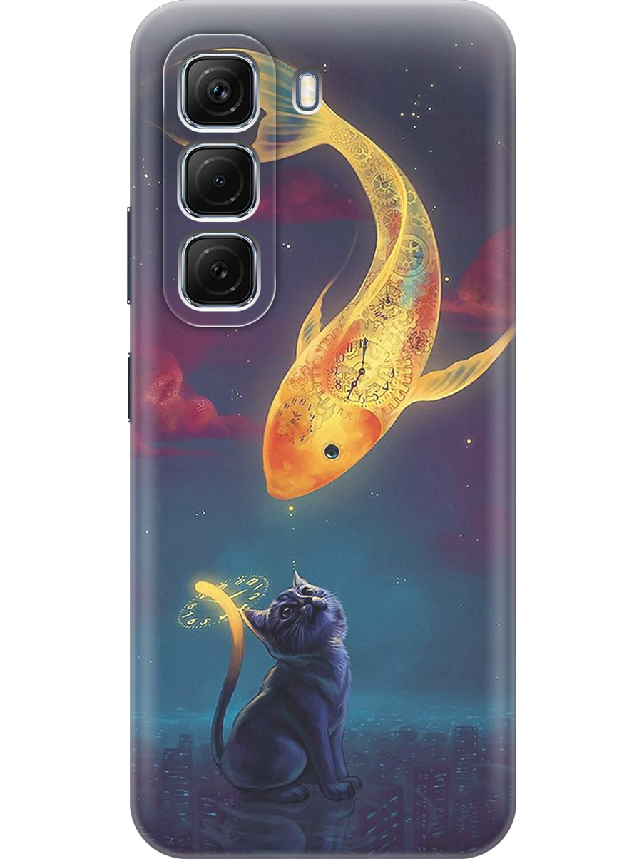 Силиконовый чехол на Infinix Hot 50 4G с принтом "Кот и рыбка", Прозрачный;желтый;серый;синий, 786718785
Силиконовый чехол на Infinix Hot 50 4G с принтом "Кот и рыбка", Прозрачный;желтый;серый;синий, 786718785