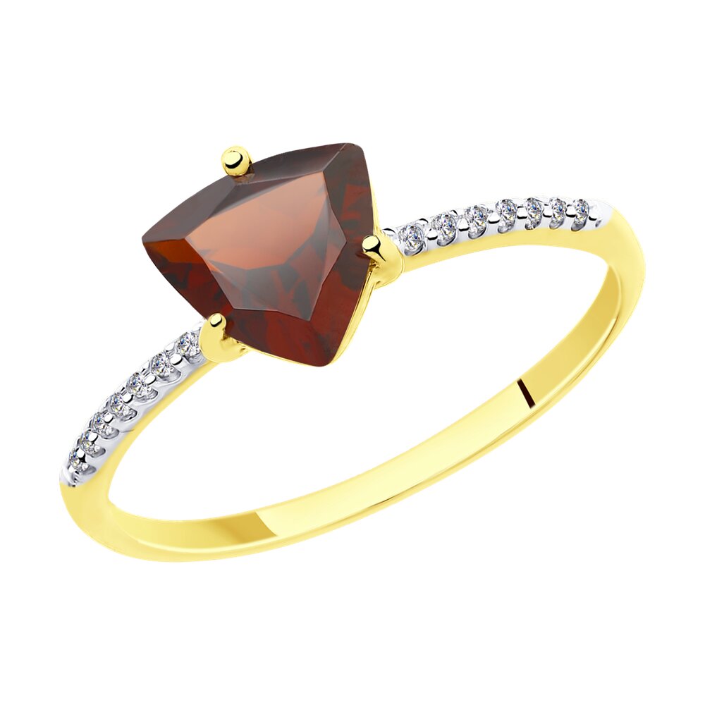 Кольцо из желтого золота с гранатом/фианитом р. Diamant 53-310-00291-2, 53-310-00291-2
Кольцо из желтого золота с гранатом/фианитом р. Diamant 53-310-00291-2, 53-310-00291-2