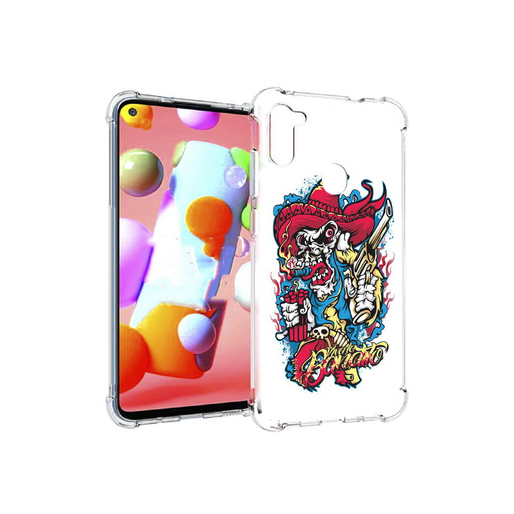 Чехол MyPads Tocco для Samsung Galaxy M11 нарисованный скелет с писталетом, Прозрачный, Tocco
Чехол MyPads Tocco для Samsung Galaxy M11 нарисованный скелет с писталетом, Прозрачный, Tocco