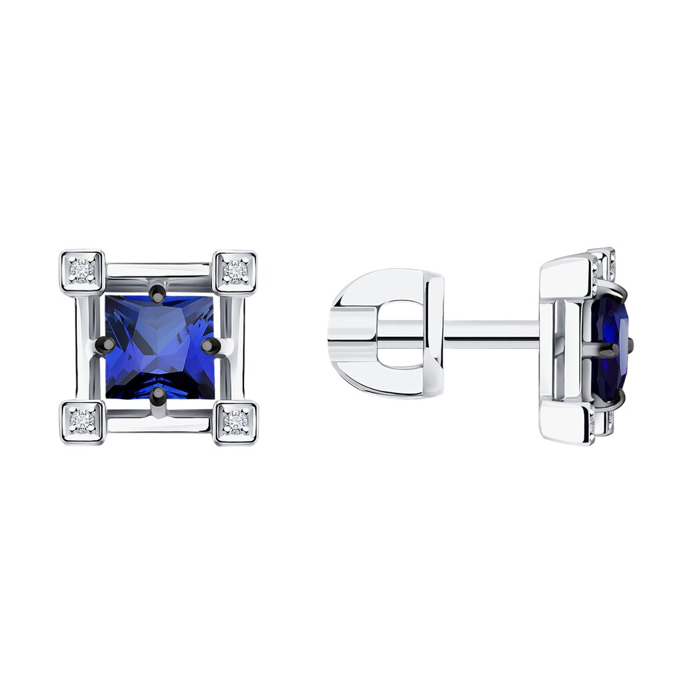 Серьги-пусеты из белого золота с бриллиантом/сапфиром Diamant 52-222-01717-1, 52-222-01717-1
Серьги-пусеты из белого золота с бриллиантом/сапфиром Diamant 52-222-01717-1, 52-222-01717-1