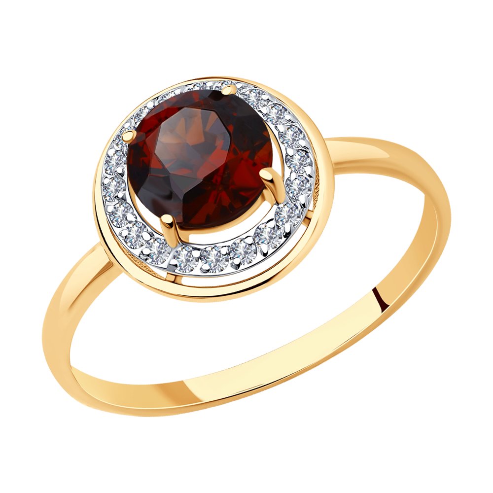 Кольцо из красного золота с фианитом/гранатом р. , Diamant 51-310-01426-1, 51-310-01426-1
Кольцо из красного золота с фианитом/гранатом р. , Diamant 51-310-01426-1, 51-310-01426-1
