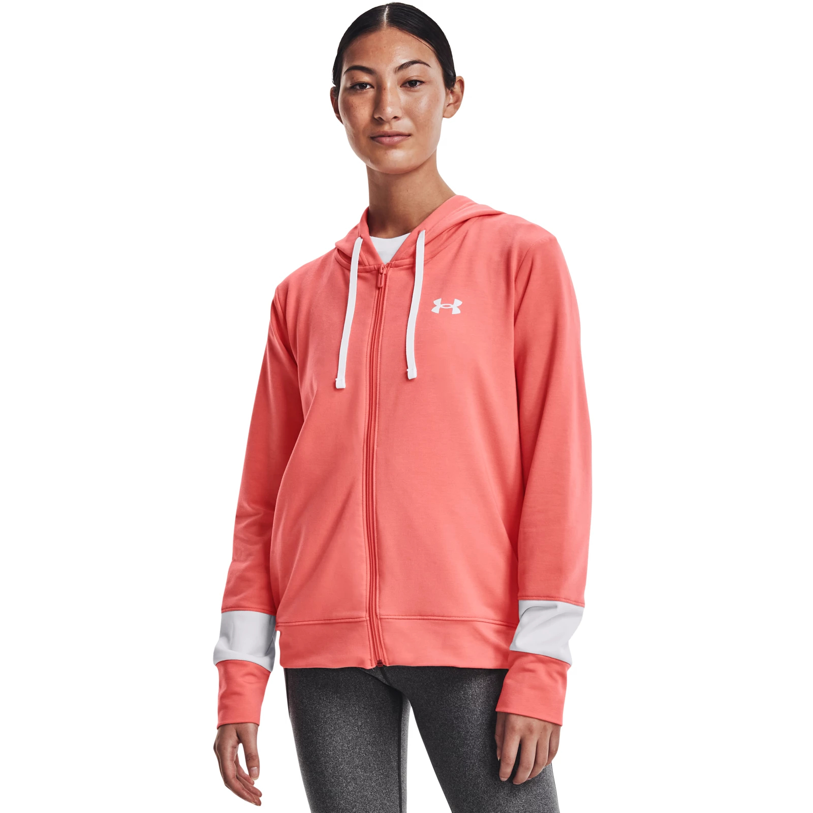 фото Толстовка женская under armour 1370941-852 розовая lg