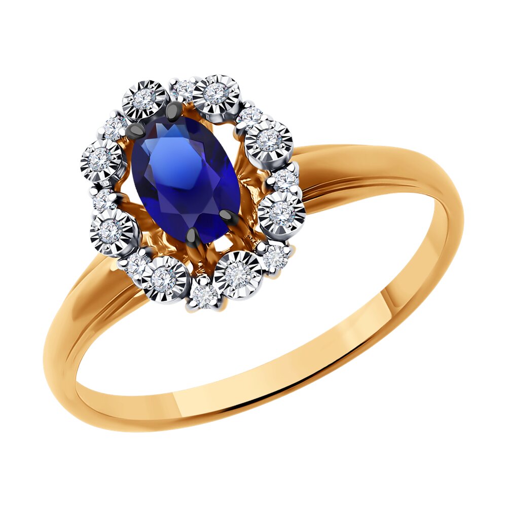 Кольцо из комбинированного золота с бриллиантом/сапфиром р. Diamant 51-210-01999-1, 51-210-01999-1
Кольцо из комбинированного золота с бриллиантом/сапфиром р. Diamant 51-210-01999-1, 51-210-01999-1