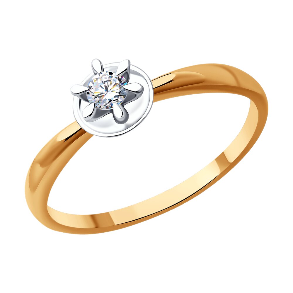 Кольцо из комбинированного золота с бриллиантом р. , Diamant 51-210-01891-1, 51-210-01891-1
Кольцо из комбинированного золота с бриллиантом р. , Diamant 51-210-01891-1, 51-210-01891-1