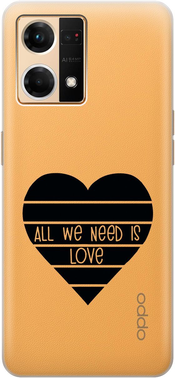 Чехол на Oppo Reno7 с 3D принтом "All We Need is Love" прозрачный, Прозрачный;черный, 157884
Чехол на Oppo Reno7 с 3D принтом "All We Need is Love" прозрачный, Прозрачный;черный, 157884