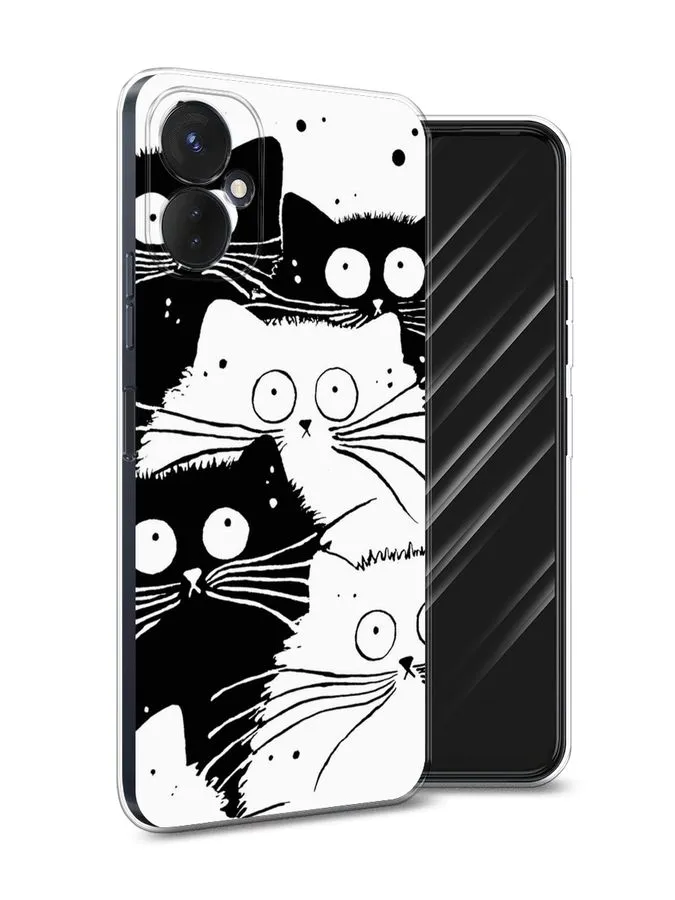 Силиконовый чехол Awog "Коты черно-белые" для Tecno Spark 9 Pro, Черный;белый, 301950-2
Силиконовый чехол Awog "Коты черно-белые" для Tecno Spark 9 Pro, Черный;белый, 301950-2