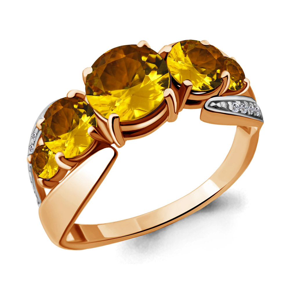 Кольцо из серебра с цитрином\фианитом Aquamarine Aquamarine 6592606А_925_з р. 18, 6592606А_925_з
Кольцо из серебра с цитрином\фианитом Aquamarine Aquamarine 6592606А_925_з р. 18, 6592606А_925_з