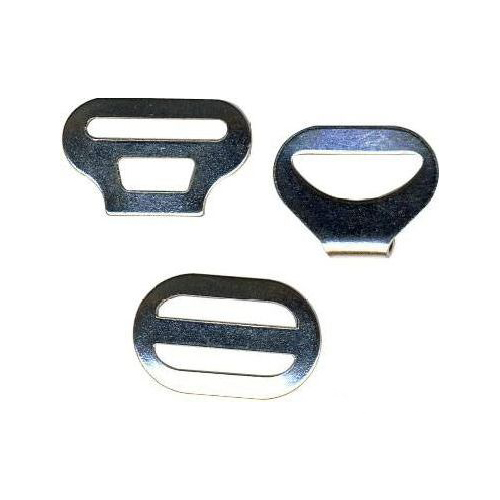 фото С-44 вос крючок галстучный (3 части), никель, 50 шт айрис