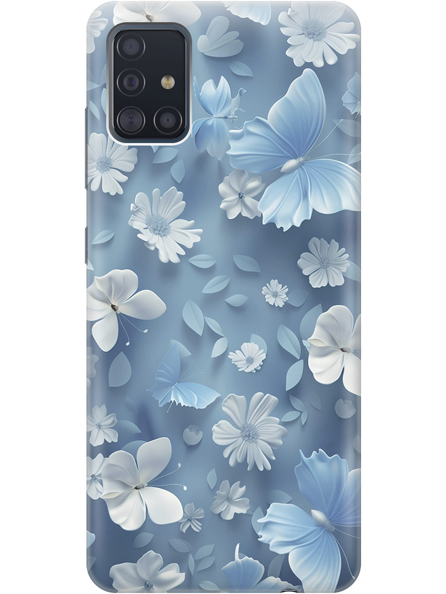 Силиконовый чехол на Samsung Galaxy A51 с принтом "Голубые бабочки", Прозрачный;белый;голубой, 722409110
Силиконовый чехол на Samsung Galaxy A51 с принтом "Голубые бабочки", Прозрачный;белый;голубой, 722409110