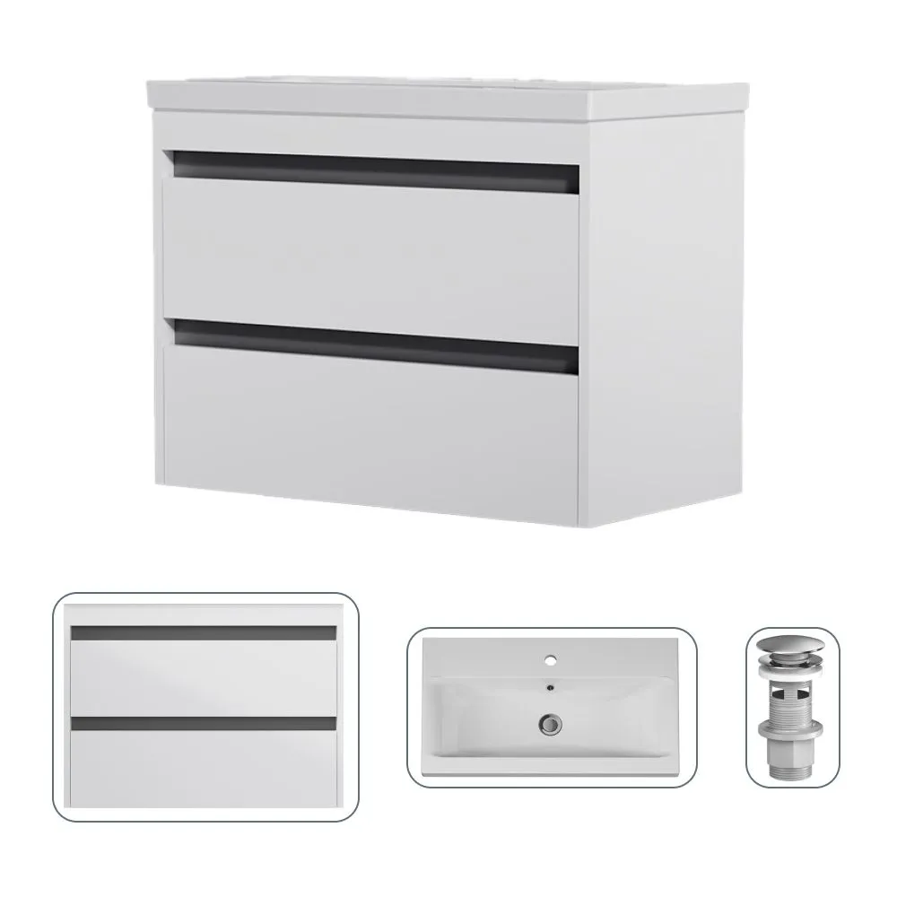 Тумба с раковиной в ванную AM.PM Pulse M91FHX0752WC075WG-M100 75 см, донный клапан, хром, Белый, Pulse M91FHX0752WC075WG-M100
Тумба с раковиной в ванную AM.PM Pulse M91FHX0752WC075WG-M100 75 см, донный клапан, хром, Белый, Pulse M91FHX0752WC075WG-M100