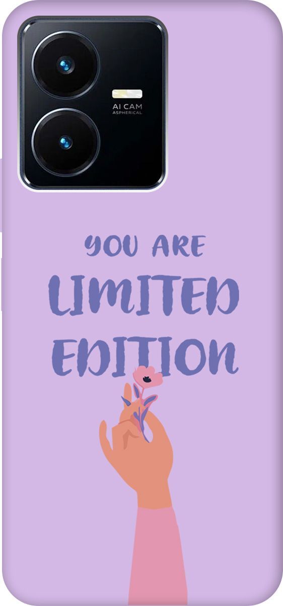 Чехол на Vivo Y22 Silky Touch Premium с принтом "Limited Edition" сиреневый, Фиолетовый, 157821
Чехол на Vivo Y22 Silky Touch Premium с принтом "Limited Edition" сиреневый, Фиолетовый, 157821